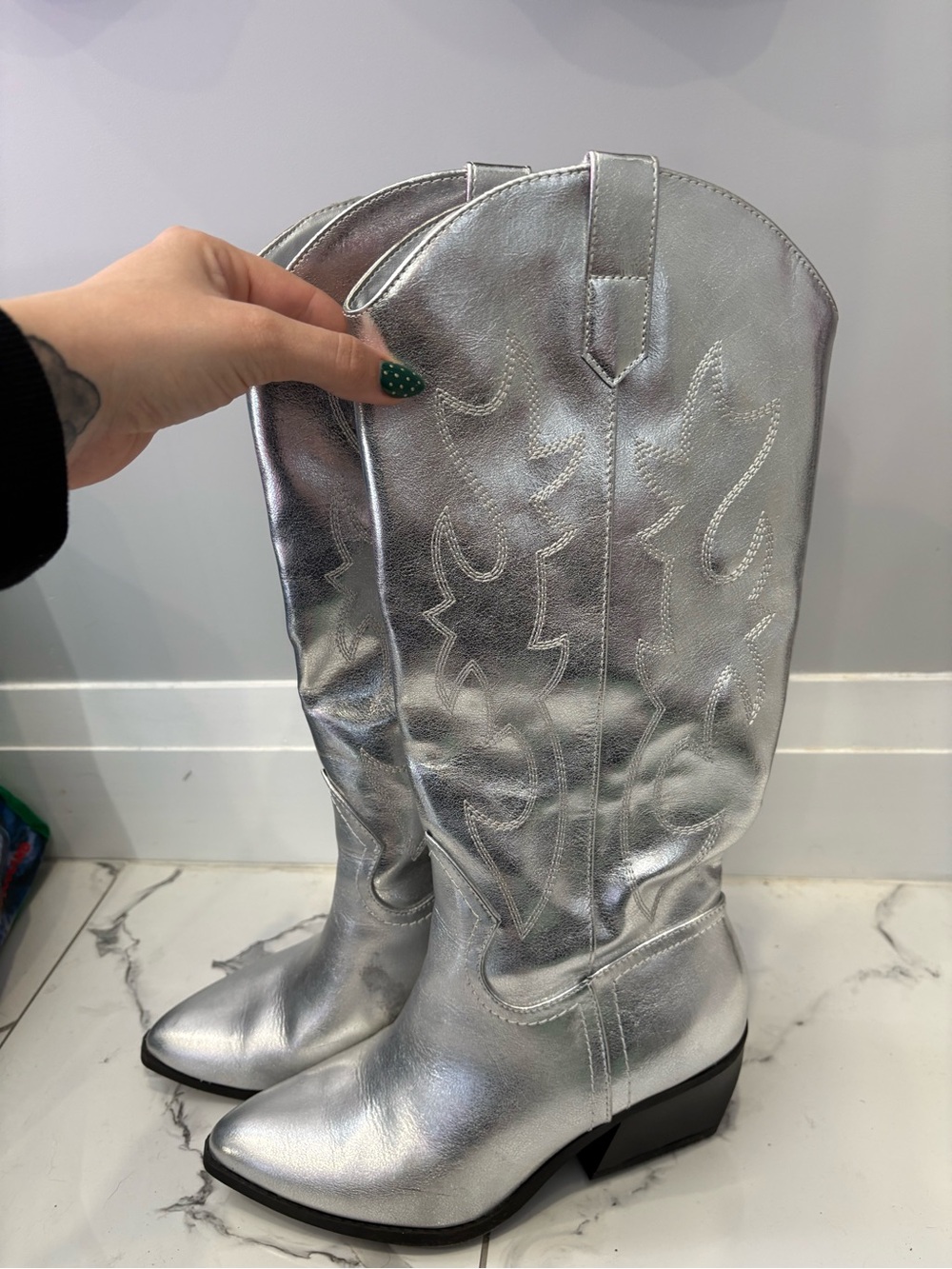 Arizona 25 Silver Metallic Shoe Lining